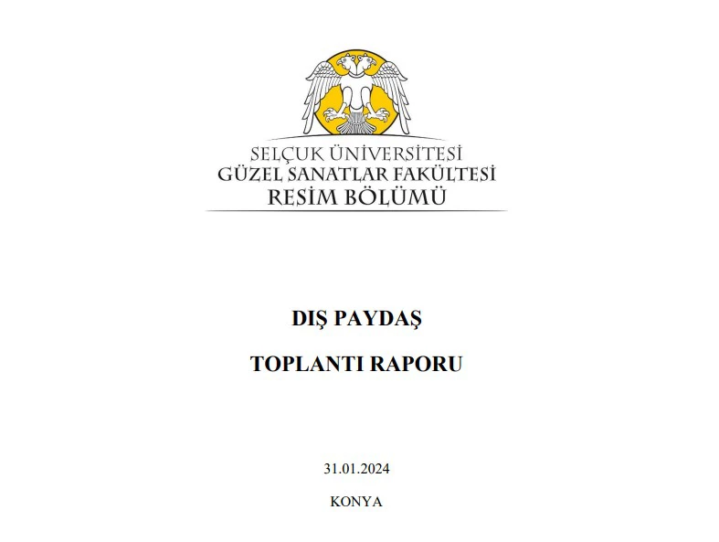 Dış Paydaş Toplantısı Sonuç Raporu